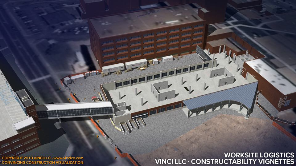 3d Construction Visualization Vignette Site Logistics Layout