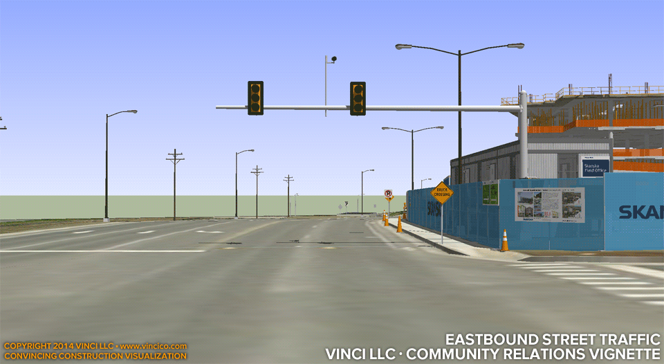 4d virtual construction visualization vignette vehicular traffic signage