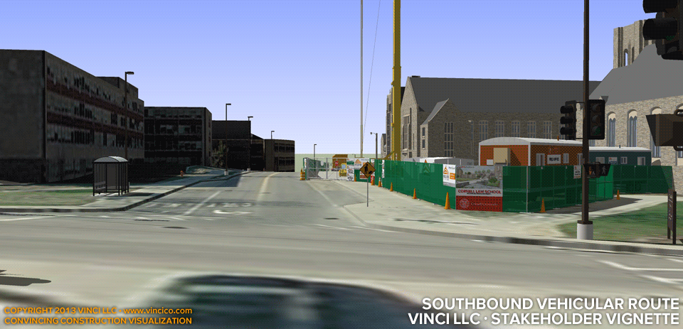 4d virtual construction vehicular route community relations