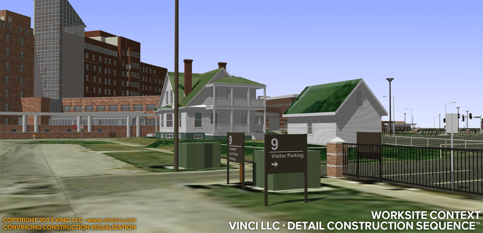 3d virtual construction healthcare site context