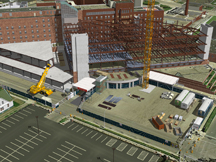 4d virtual construction vertical expansion patient tower