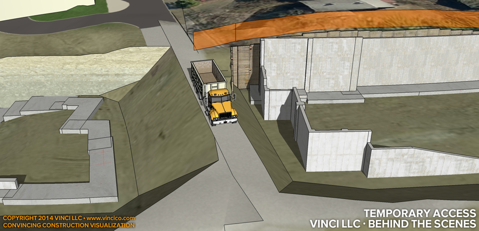 virtual construction visualization temporary access.