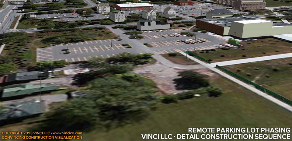 4d worksite detail vdc virtual construction remote parking lot schedule