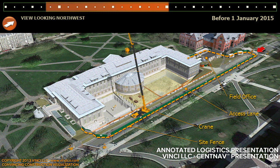 annotated 3d virtual construction site logistics