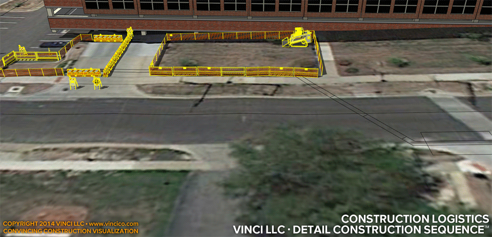 4d virtual construction visualization garage access lawn crossover