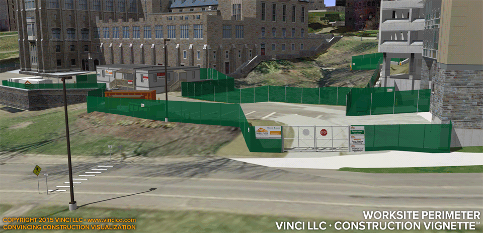 4d virtual construction worksite perimeter