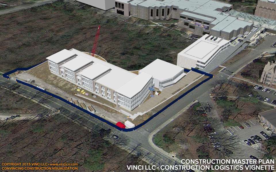 4d virtual construction visualization university campus health wellness medical