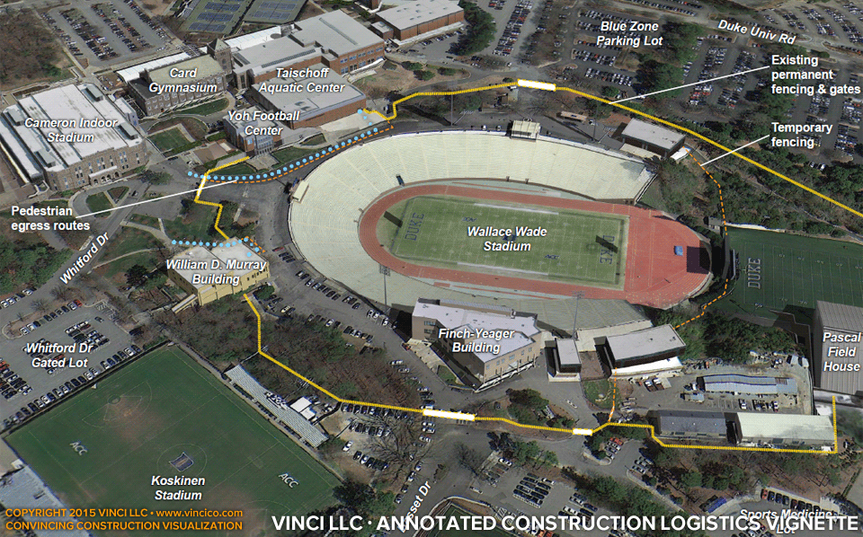 4d virtual construction visualization university stadium renovation