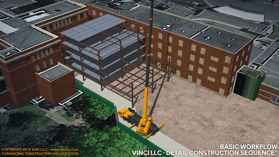 4d virtual construction visualization logistics detail.