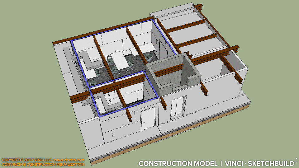 Interior Specialty Room Construction Model