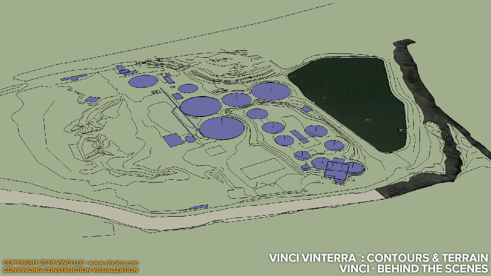 Water Treatment Plant Site Topography