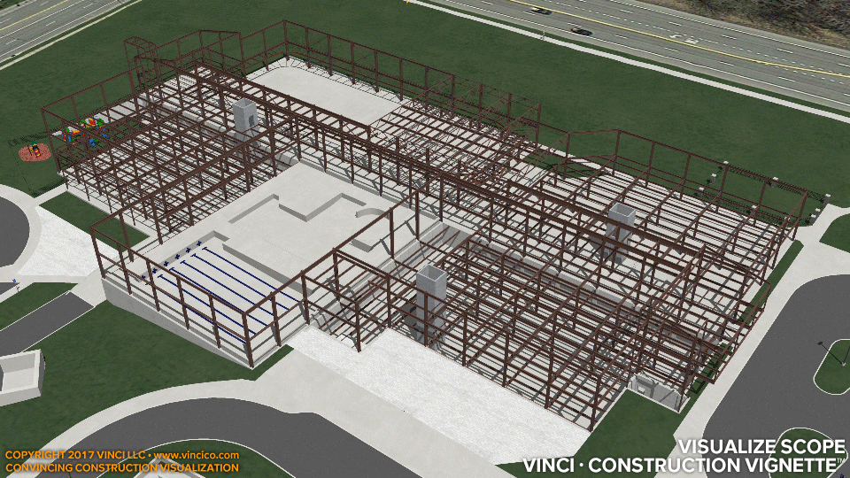 civic athletic center construction scope visualization