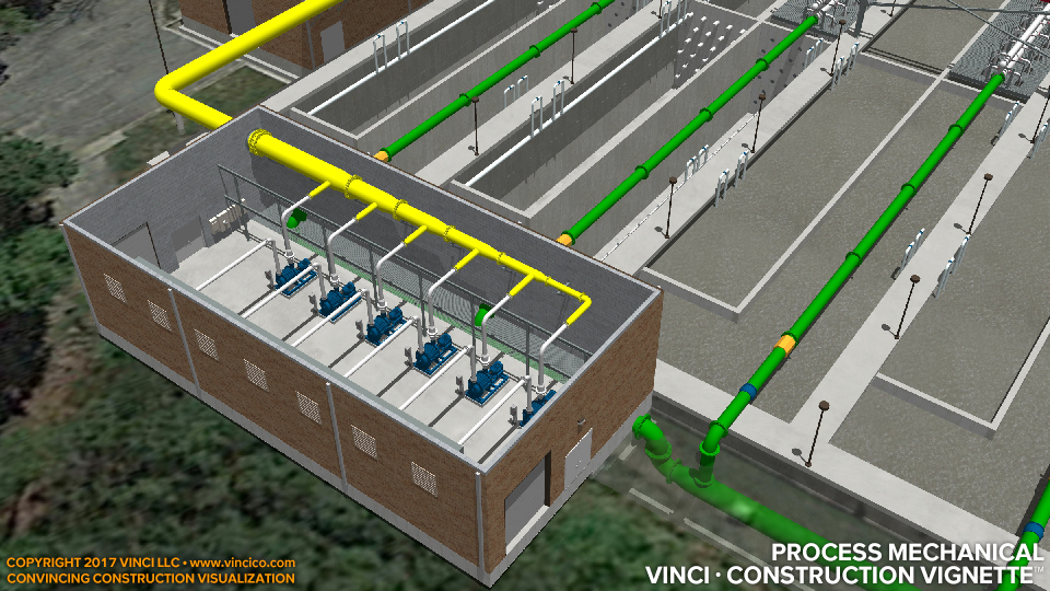 Water Treatment Filter Retrofit Pump Station Detail