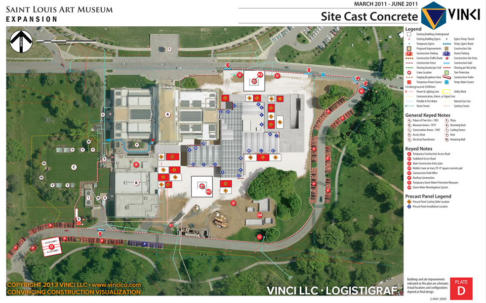 Construction Graphics Printed Logistics Site Cast Concrete