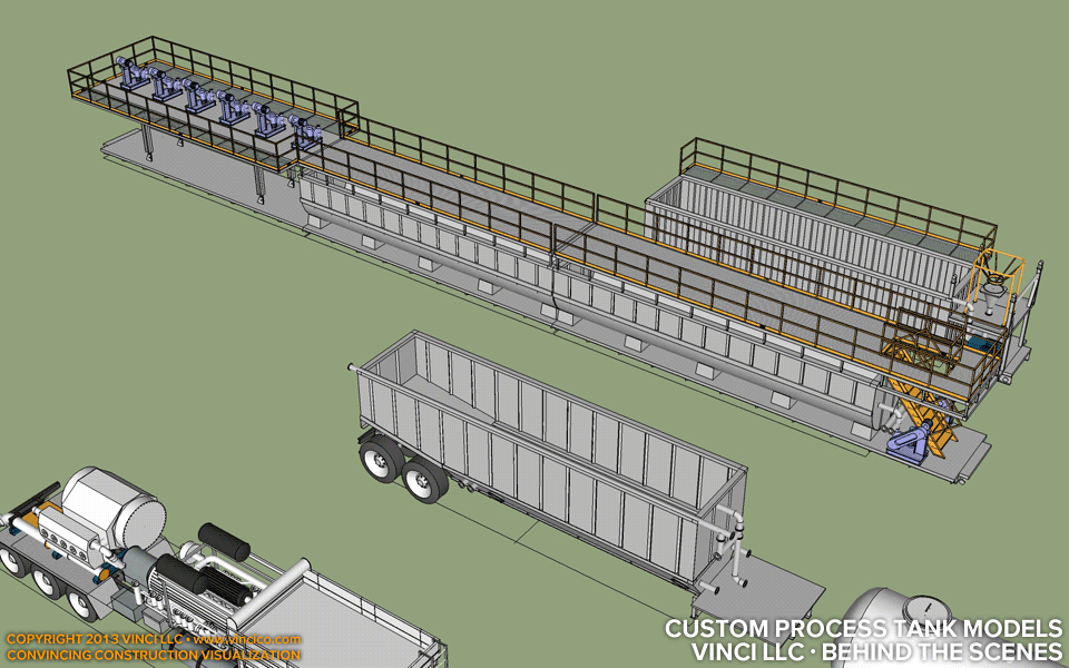 industrial illustration oil services tank models
