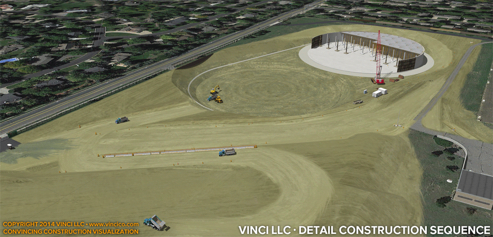 4d virtual construction visualization worksite detail wet infrastructure